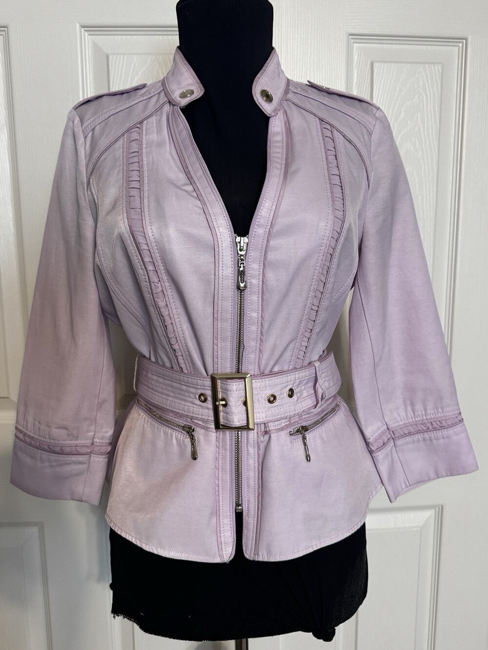 White House Black Market Elle Twill Jacket Size 2 NWOT